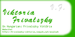 viktoria frivalszky business card