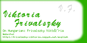 viktoria frivalszky business card